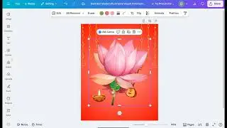 Design In Canva 🔥Saraswati Puja Invitation Card Design in Canva | NK Designer