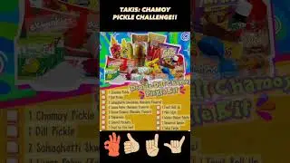 Taki Chamoy Pickle Challenge: Spicy Showdown #takisfuego #food #challenge #trending #viral #shorts