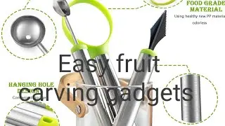Fruit Carving Knife 🔪| Fruit 🍑 Carving Tools 🔫kit| Easy Fruit 🍓🍑 Carving gadgets