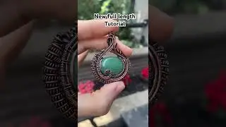 Heady pendant tutorial #wirewrapping #wirewrappingtutorial #jewelrymaking #freetutorial