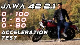 JAWA 42 2.1 | 0 - 100, 0 - 60, 0 - 80 km/h | Acceleration Test