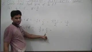Write first four terms of the AP, when the first term a and the common difference d are given a = &ndash;1