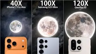 Сравнение тестов камер OnePlus 15, iPhone 17 Pro Max и Samsung S25 Ultra Live Zoom