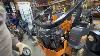How to change oil on a scag tiger cat 2 with a Kawasaki #scag #kawasaki #scagnation