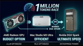 The 1 Million Token Race: Mac Studio M3 Ultra vs. Nvidia DGX vs. AMD #ai #nvidia #amd #intel