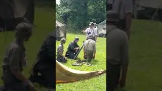 German WW2 mortar demonstration