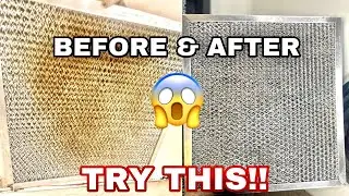 HOW TO: NO SCRUB: CLEAN GREASY RANGE HOOD FILTER WITH 3 YEARS OF GREASE AND OIL/Stephanie McQueen