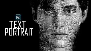 How to Transform a Face into a Powerful Text Portrait | Photoshop Tutorial | Pixitz Studio