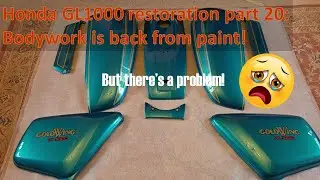 Honda GL1000 Goldwing restoration part 20: Bodywork is back from paint!