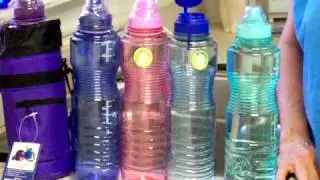 1 liter BPA Free water bottles by New Wave Demo