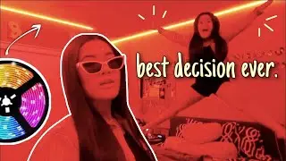 ROOM TRANSFORMATION (lol it's just LED Strip Lights)