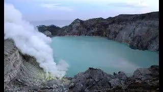 KAWAH IJEN Acid Crater Lake and Sulfur Fumaroles - East Java