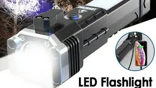 Senter led torch termurah banyak fitur emergency dan bisa jadi power bank...!!!