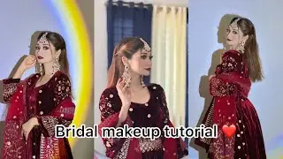 First time nijer bridal makeup nije try korlam 🥺❤️ || Tahmina chowdhury prity