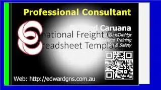International Freight Quote Spreadsheet Template