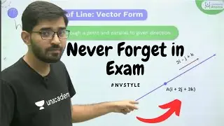 Equation of Line in Vector form & Cartesian form| Vector 3D | #jeemains #jeeadvanced