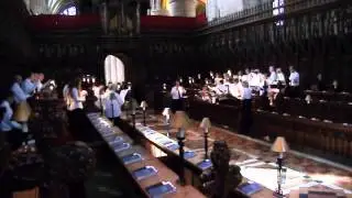 Gloucester Cathedral choir practice