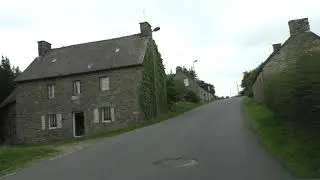 Driving Between 22110 Rostrenen & 22160 La Croix Tasset, Brittany, France 27th August 2019