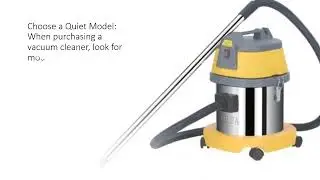 How can we reduce vacuum cleaner sound