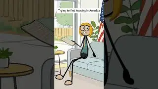 Trying to find housing in America 🤣🤣🤣 #usa #america #housing #housingcrisis #usalife #animation