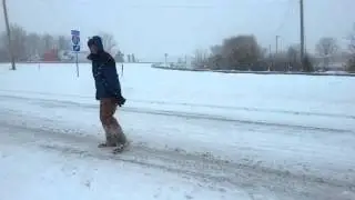 Stormy Chaser and slippery roads, or slippy?