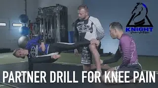 How to Fix BJJ Knee Pain Partner Drill with Eli Knight and Anya Wallace
