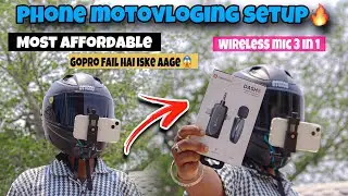 Most Affordable Phone Moto Vlogging Setup | Mobile Motovlog Setup With Mic | Jassi jaswal vlogs