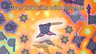 Moomoo.io: Over 200 total kills with Katana setups!
