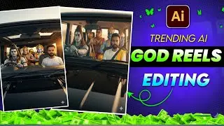 Bhagwan Ji  Car Driving Video Editing | God Support In Car Trend | Gemini Ai Video Editing