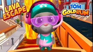 Talking Tom Gold Run New Character & New Lava Escape update Gameplay