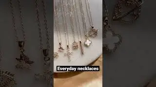 Minimal daily wear necklaces 💗 #accessories #necklace #affordable #minimal #dailywear #jewelry