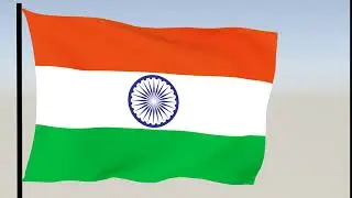 Flag of India in 4K UHD - Free Animation Stock Video