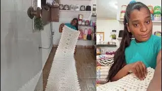 Dicas de venda e pronta entrega,lindo trilho de mesa 2metro e 60 cumprimento.#crochet #venda#trilho 