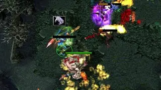 DOTA HUSKAR 2 HP WITH ARMLET = TRIPLE KILL (LEGENDARY FIGHT)