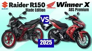 Suzuki Raider Blade Ed vs Honda Winner X ABS Premium | Side by Side Comparison | Specs/Price | 2025