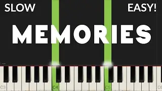 Воспоминания - Maroon 5 | EASY Piano Tutorial