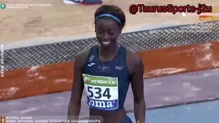Fatima Diame Spanish Indoor Athletics Championships #trackandfield #athletics #jump 
