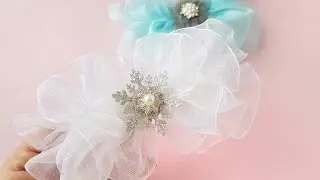 ❄НОВОГОДНЯЯ ЗАКОЛКА АВТОМАТ  ❄❄❄Свято наближається ❄ #аксессуары #бантики #новыйгод #зима2021