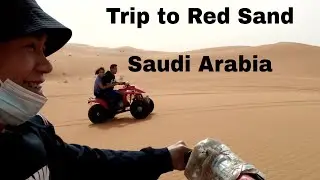 First time in Red Sand Saudi Arabia- ang sarap mag motor dito