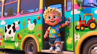 Beep Beep Farm Bus 🚜🚌 | Learn Numbers, Colors & Shapes | Fun Kids Educational Video