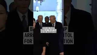 Biden and Trump arrive at the Capitol for the inauguration