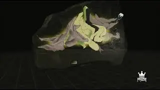 Kingspray Graffiti - transparent rock piece