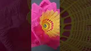 Easy DIY # Beautiful flower doll made from crepe paper 😍