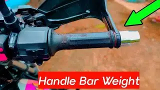 how to install handle bar weight like pulsar | platina h gear bs6🔥🔥