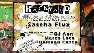 Sascha Flux 20 years on stage at the Last Fullmoon Afterparty at the Backyard Club - Koh PhaNgan