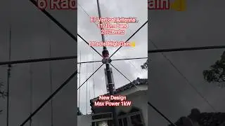 Antena Vertikal HF 6 Radial  27 28mhz 5/8 Lamda Terbaru #antena #antenna #hf