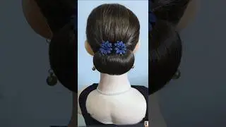 Simple & Stylish Updo &ndash; Hairpins Only Tutorial 💫#shorts