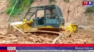 La soci&eacute;t&eacute; des bois de Lastourville SBL a d&eacute;but&eacute; les travaux de r&eacute;fection de la route d'iboudji