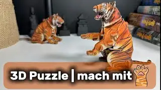 3D Puzzle MAKEBUG Sibirischer Tiger🐅 | Assembling the 3D Puzzle Siberian Tiger | Relax