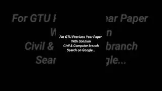 Gtu Engineering Papers with Solution
